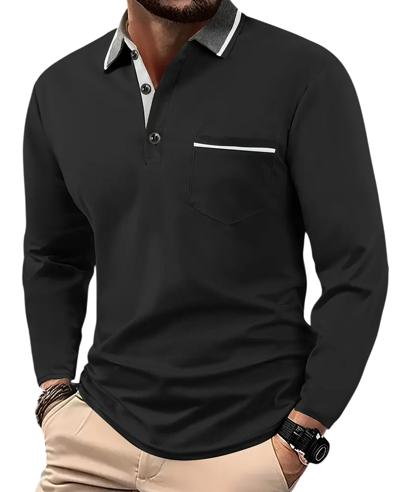Larsen™ | Polo clásico de manga larga