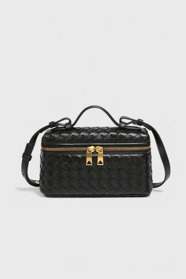 Milla Bolso Mini Woven con Accesorios Dorados