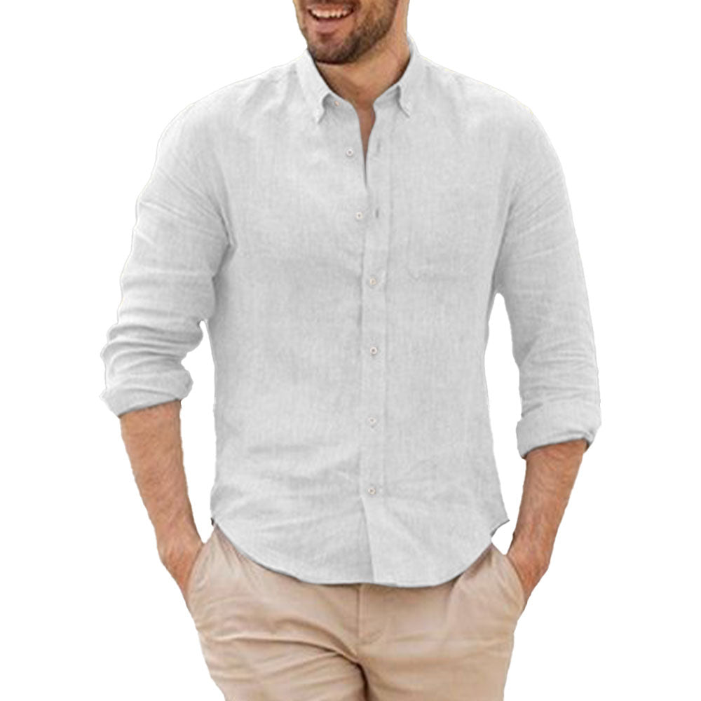 Camisa de lino transpirable