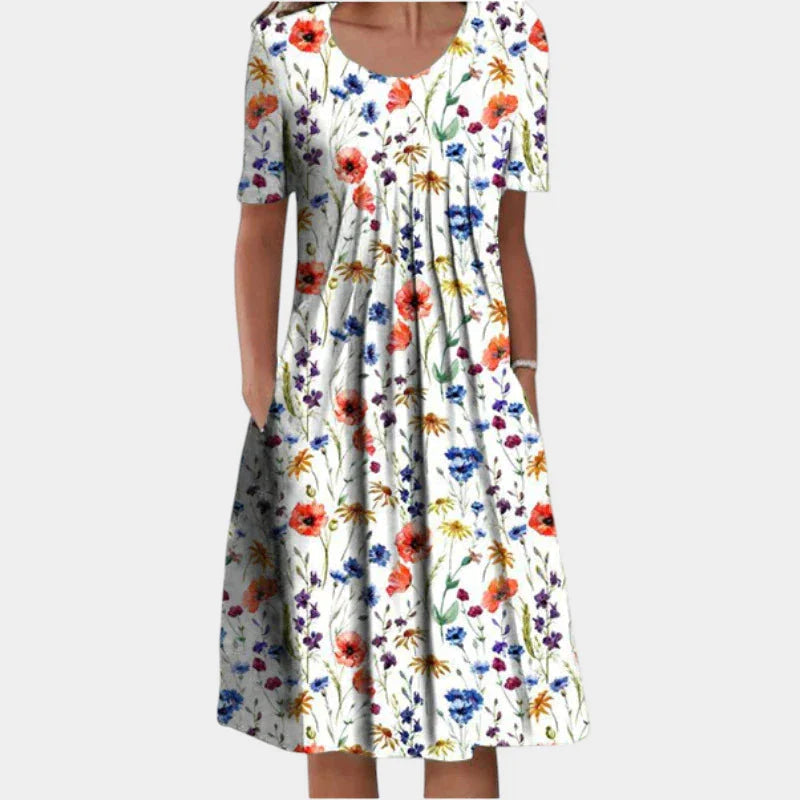 Sofia™ | Vestido Floral con Bolsillos, Estiloso y Casual